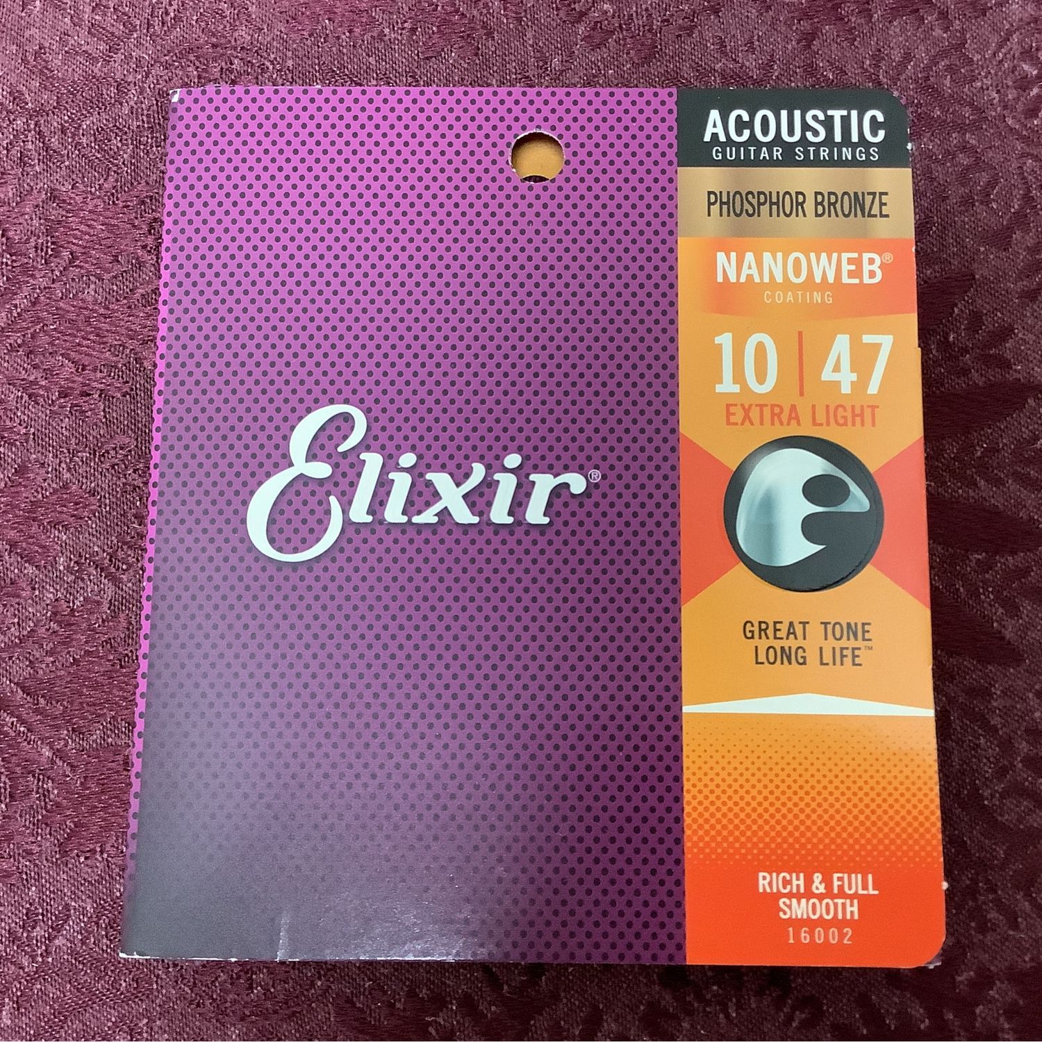 Elixir Phosphor Bronze Extra Light 10/47 Acoustic Guitar Strings