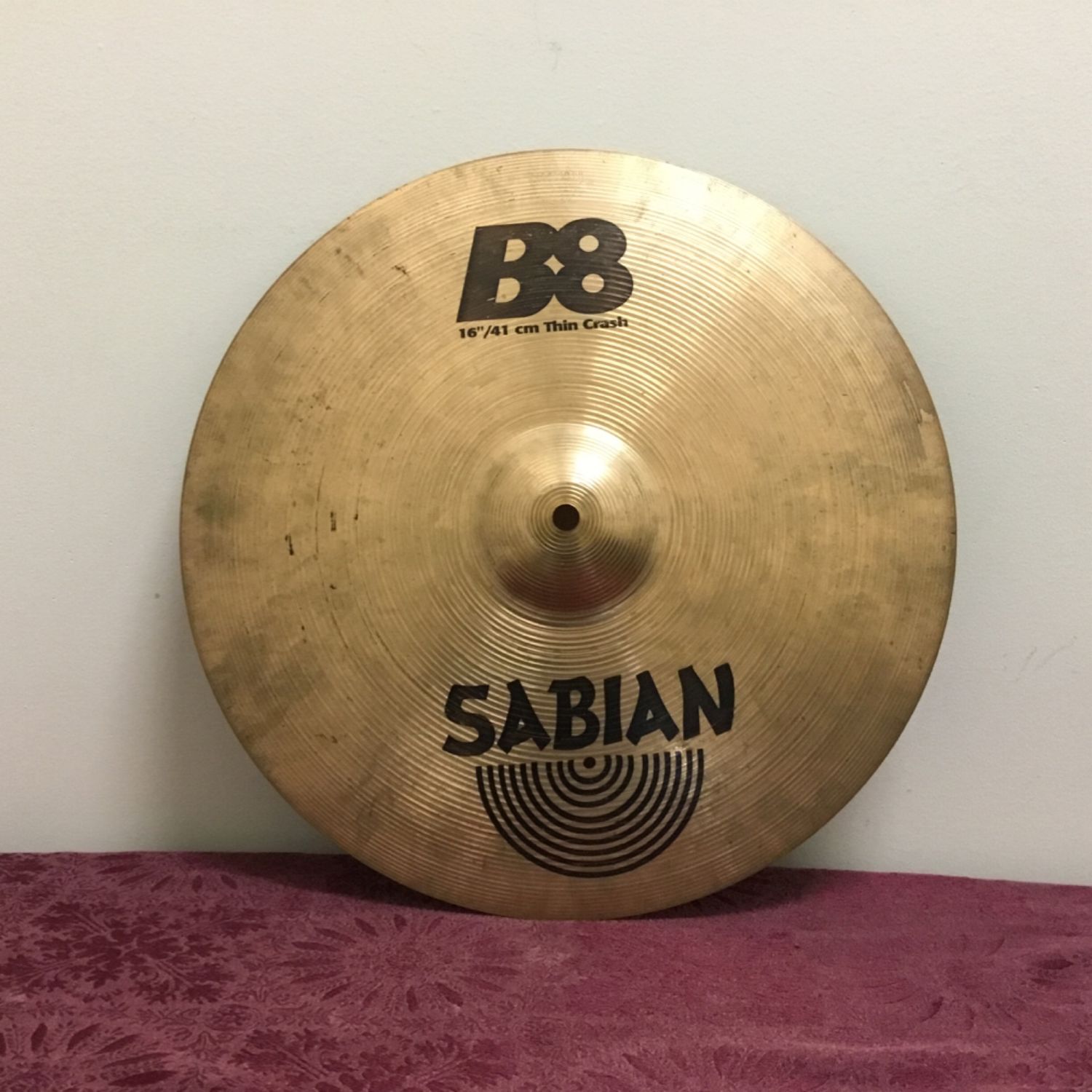 16" Sabian B8 Thin Crash Cymbal