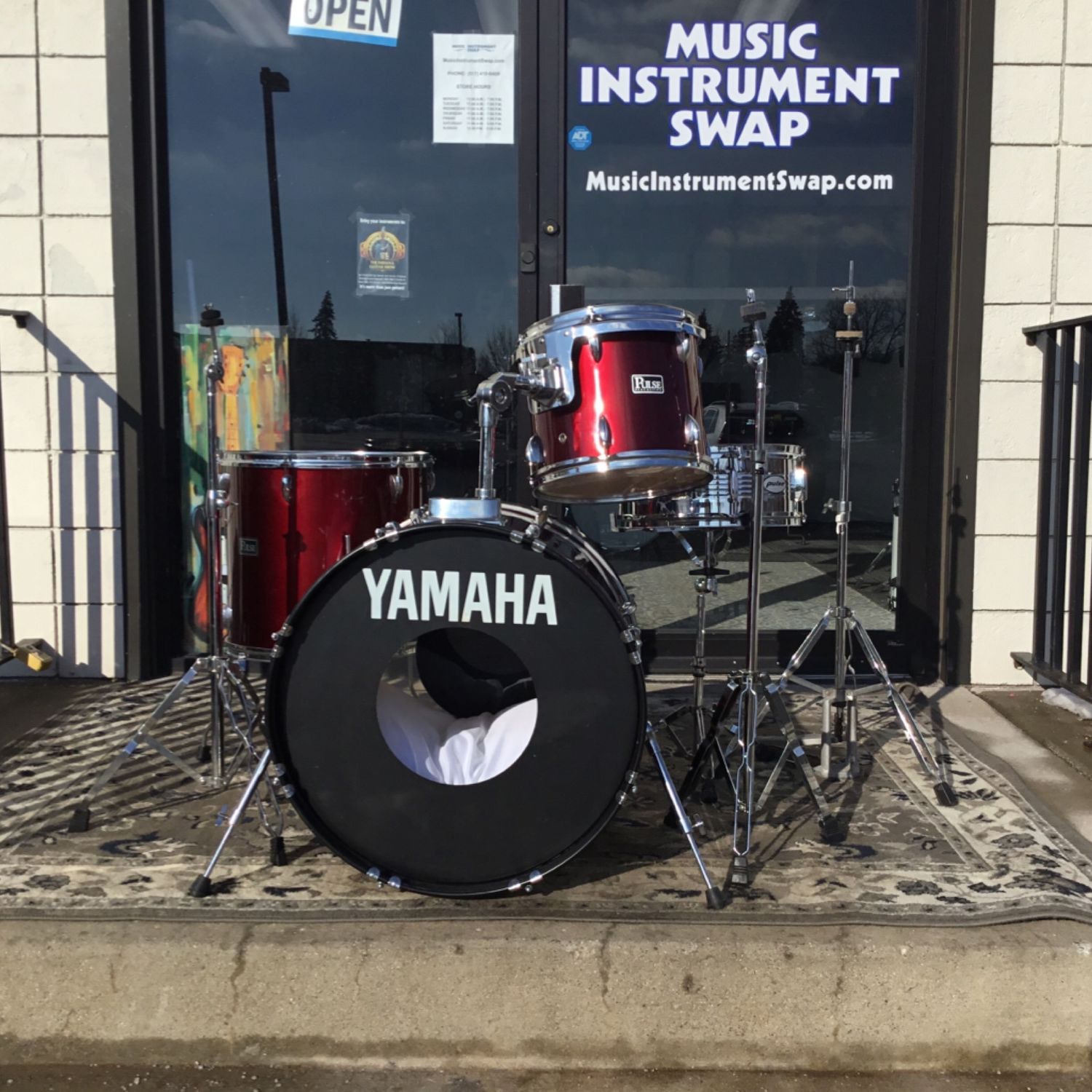 Pulse 12"/16"/22" Drum Set w/14" x 5" Snare & Hardware