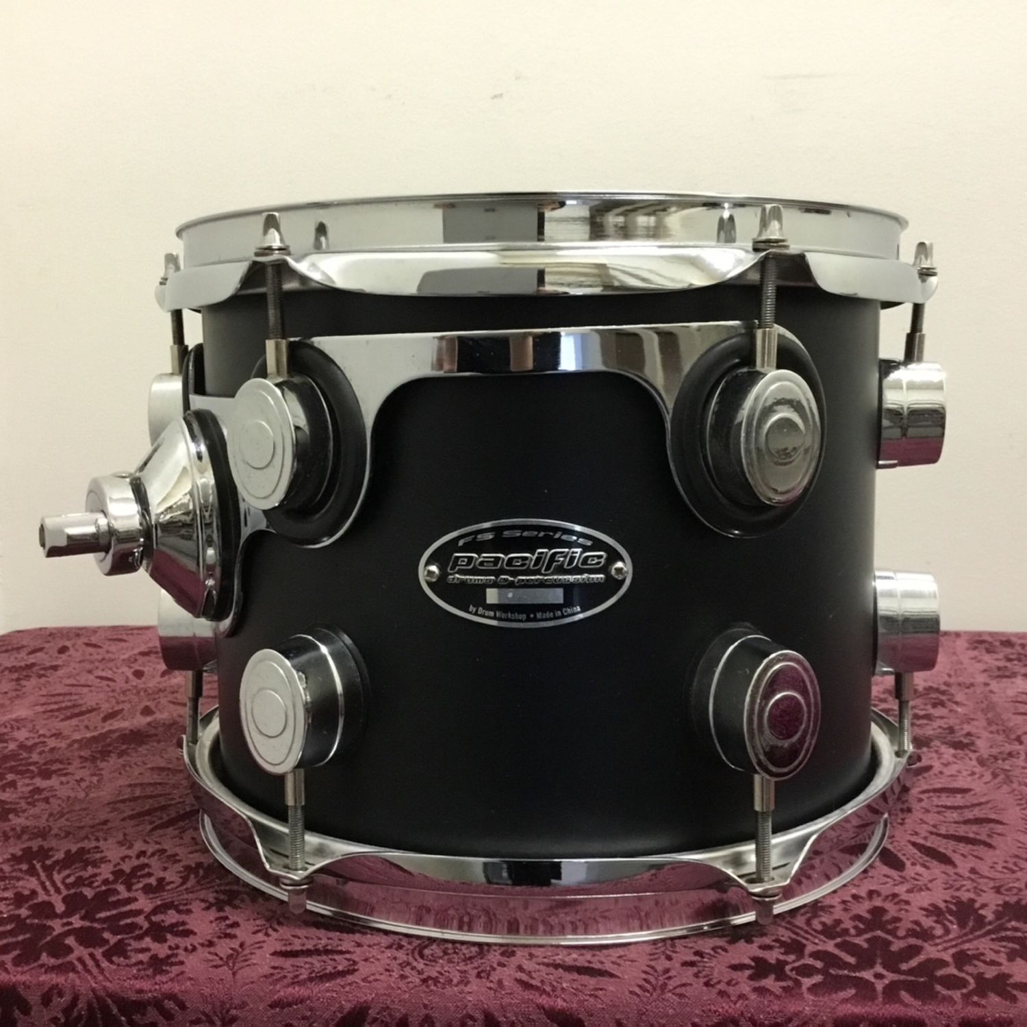 PDP Satin Black Lacquer 10" x 8" Tom