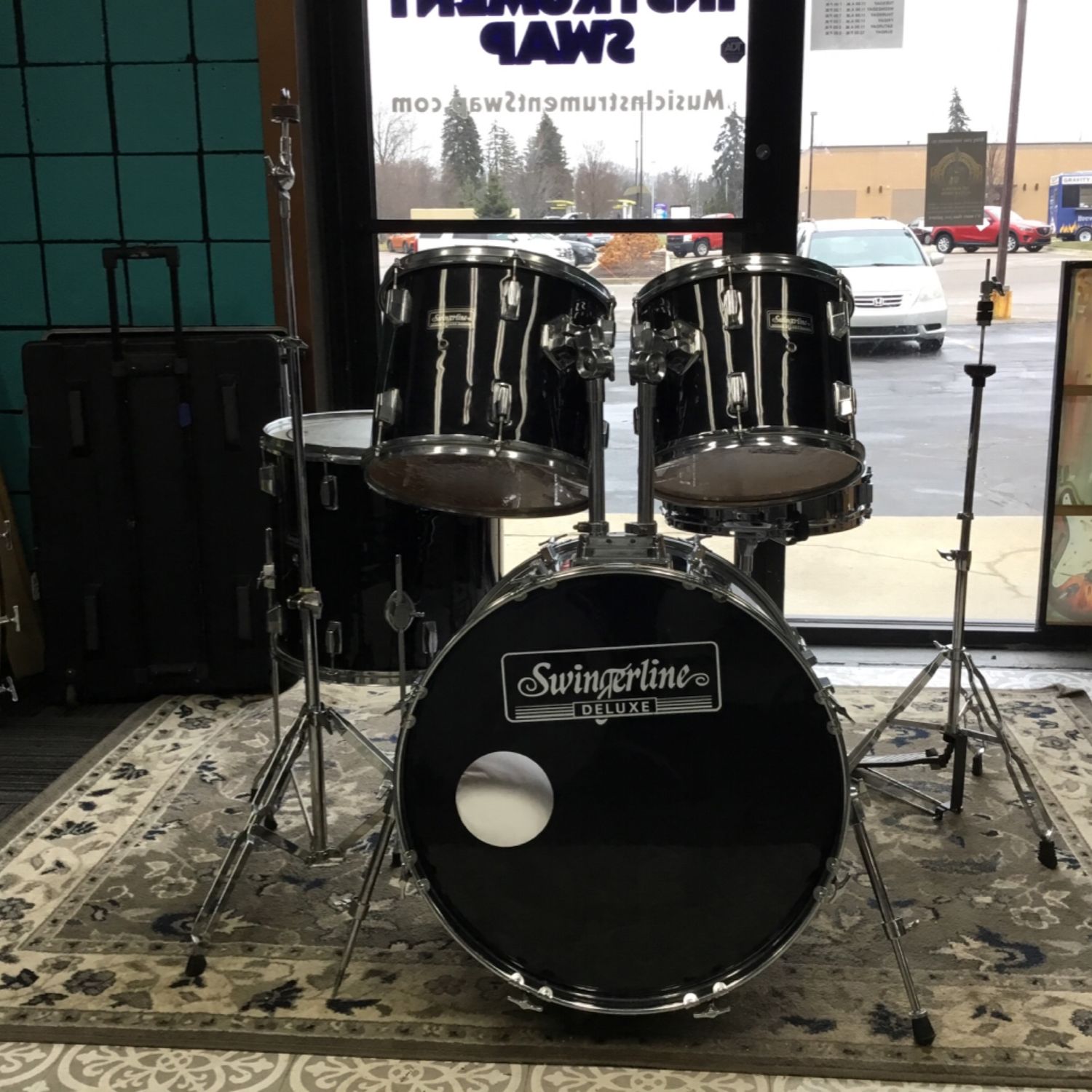 Swingerline Deluxe 12"/13"/16"/22" Drum Set w/Hardware & 13" Snare