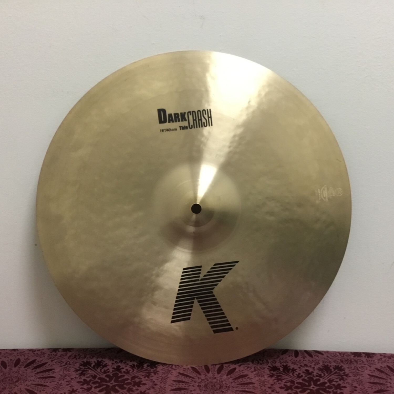 16" Zildjian K Dark Thin Crash Cymbal