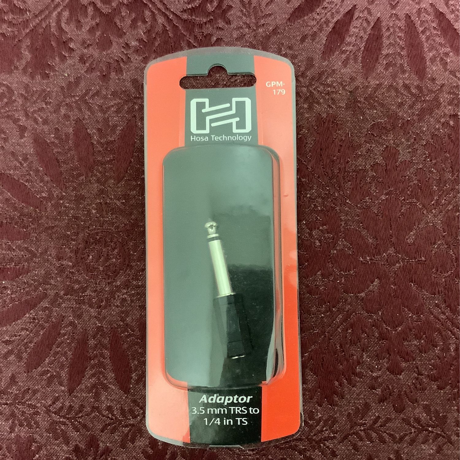 Hosa Technology GPM-179 Adaptor 3.5 mm TRS to 1/4 in TS (Mono)