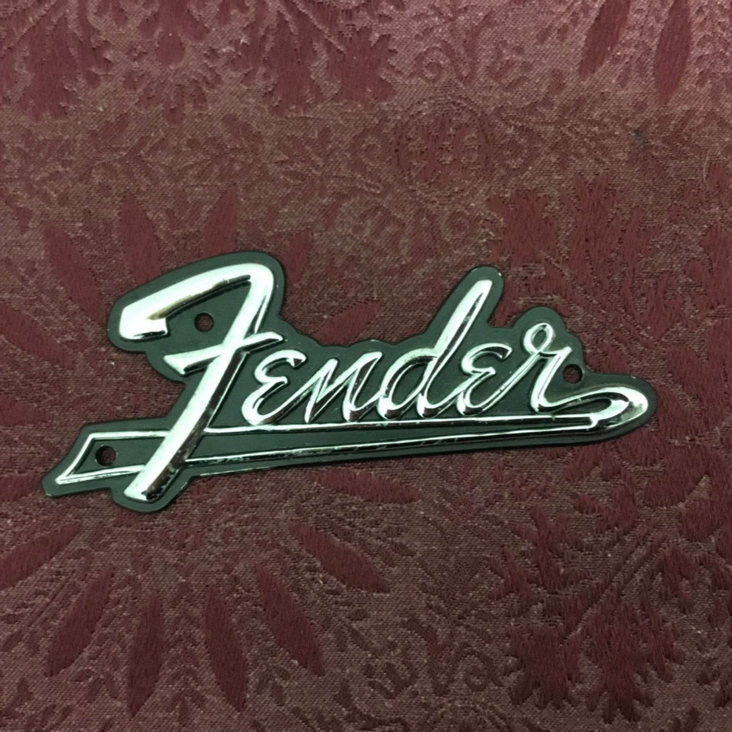 Fender Amplifier Part - Blackface Metal Amp Logo Plate