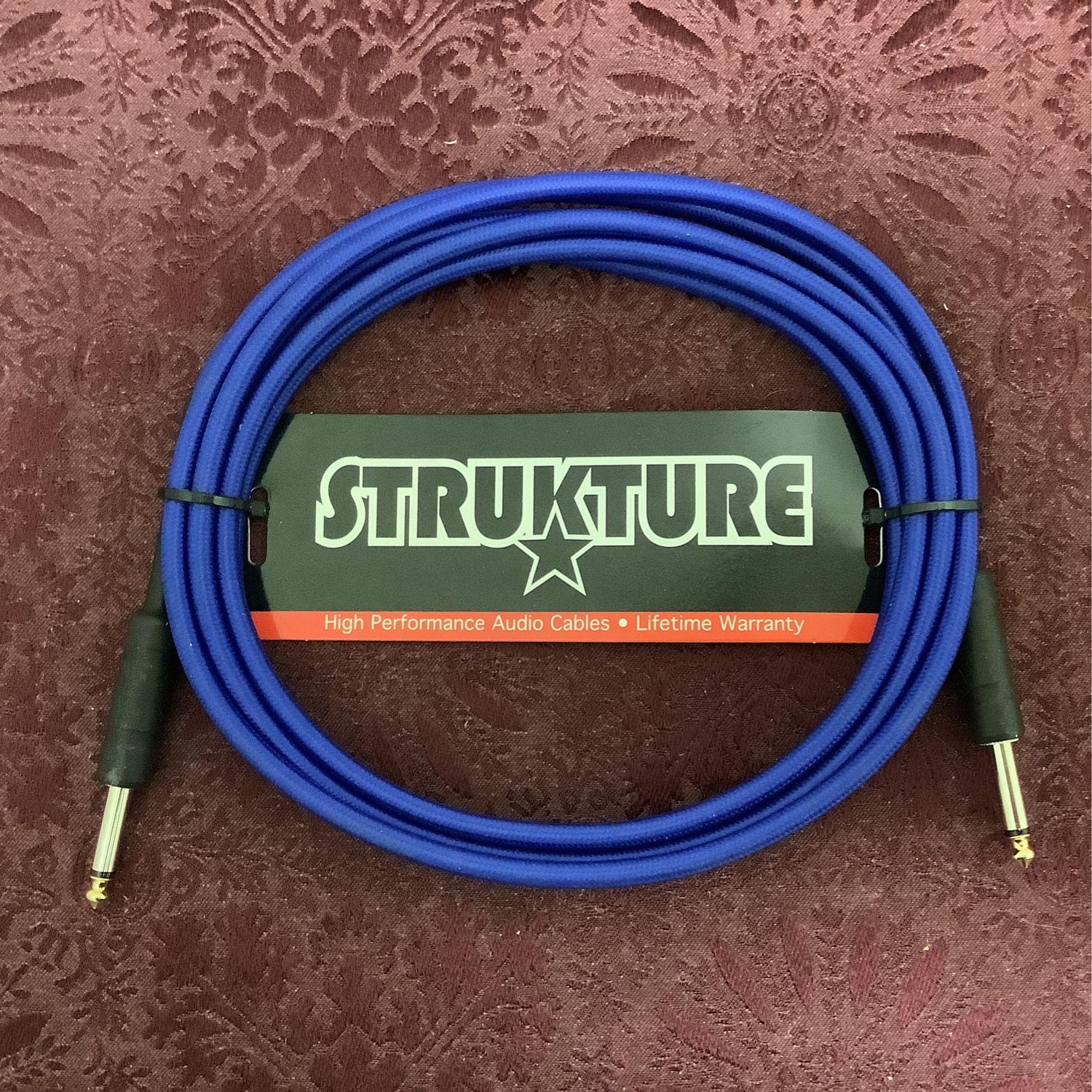 Strukture 10ft Blue Woven Instrument Cable