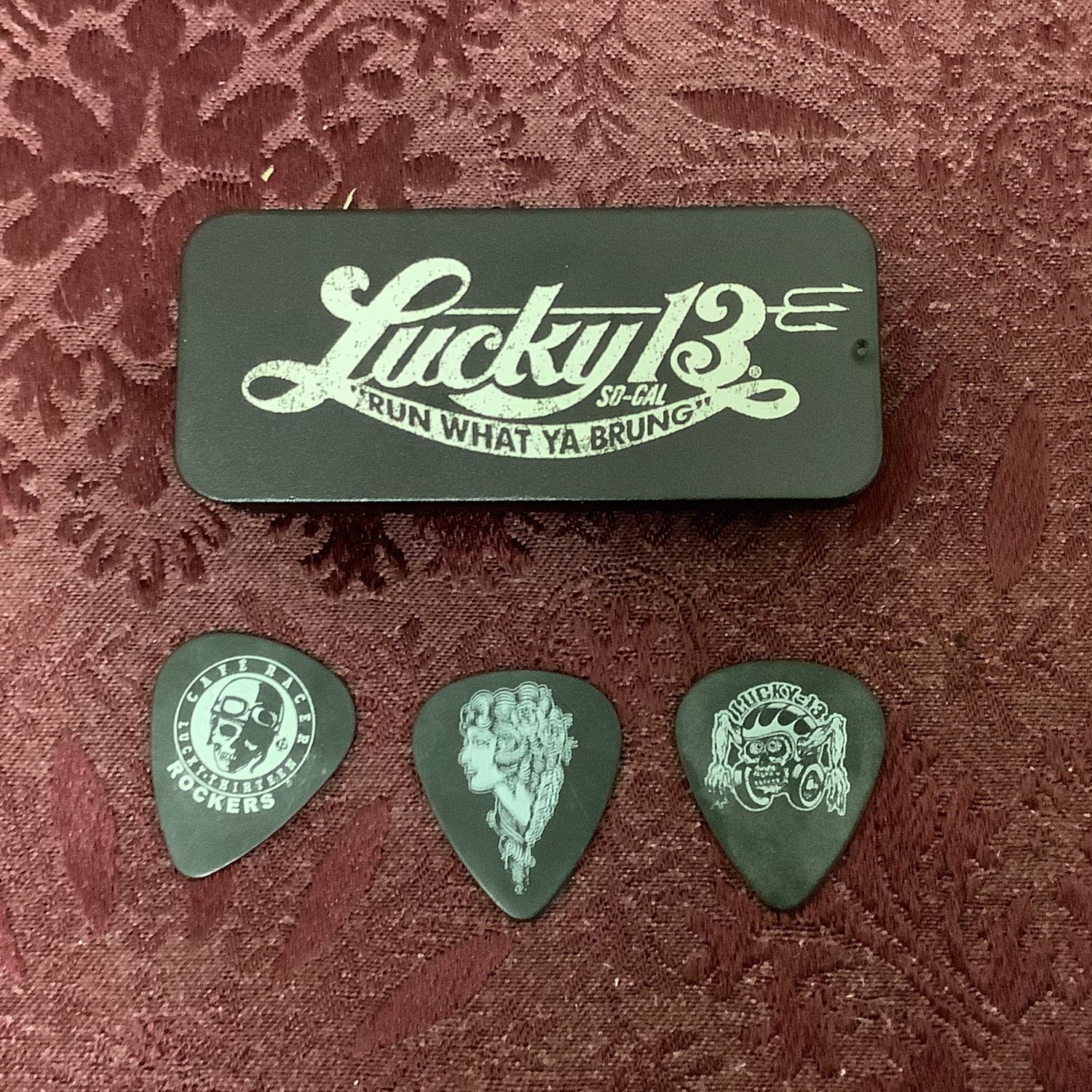 Dunlop Lucky 13 Guitar Pick Tin (3 Picks)