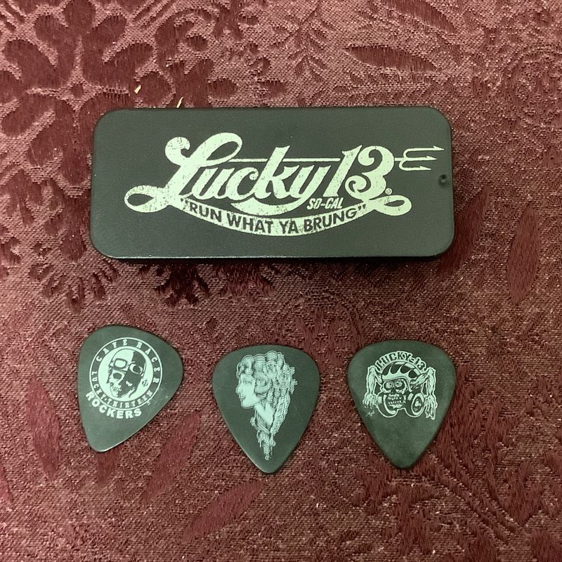 Dunlop Lucky 13 Guitar Pick Tin (3 Picks)