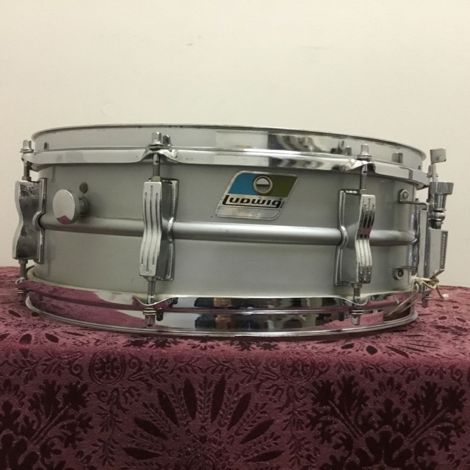 Ludwig Acrolite 14" x 5.5" Blue/Olive Badge Snare Drum