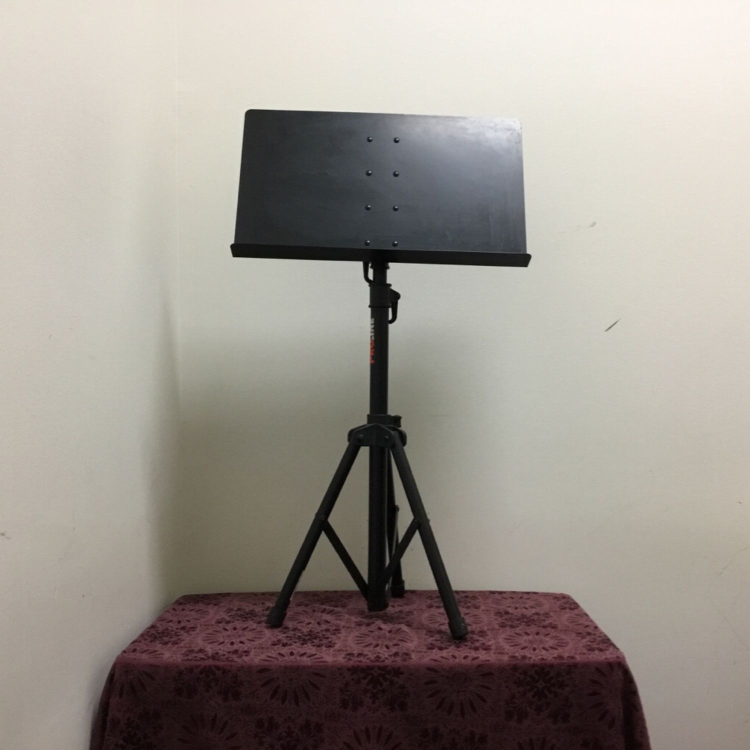 Proline GMS-80A Conductor Foldable Sheet Music Stand Black Tripod