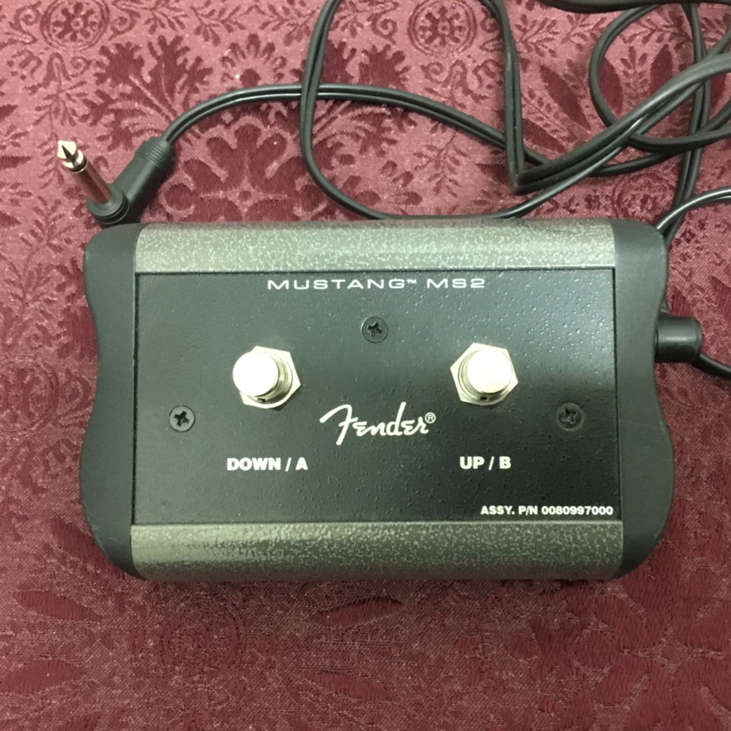 Fender MS2 Mustang Guitar Amplifier Footswitch Pedal P/N 0080997000