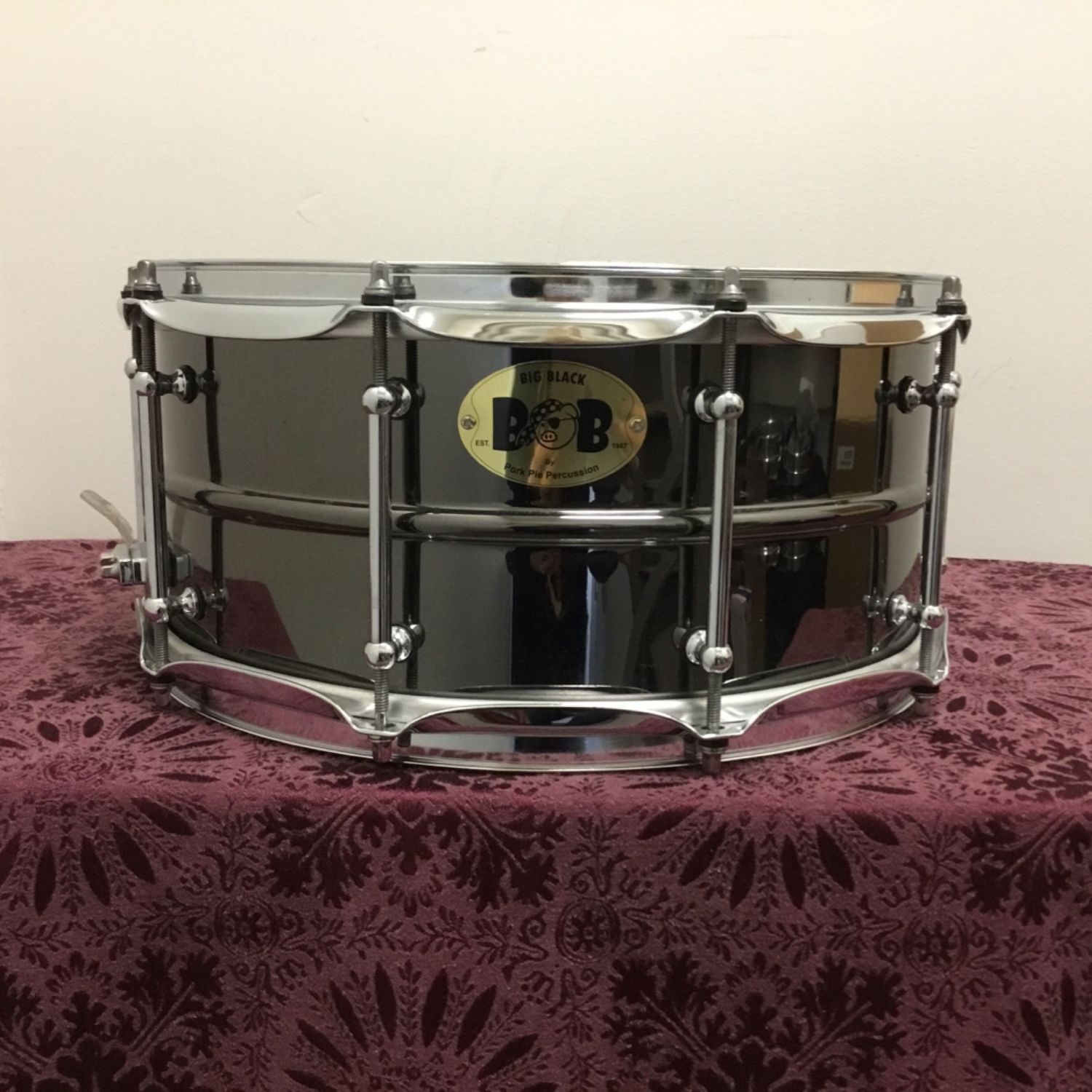 Pork Pie Big Black Brass 14 Pork Pie Big Black Brass 14" x 6.5" Snare Drum