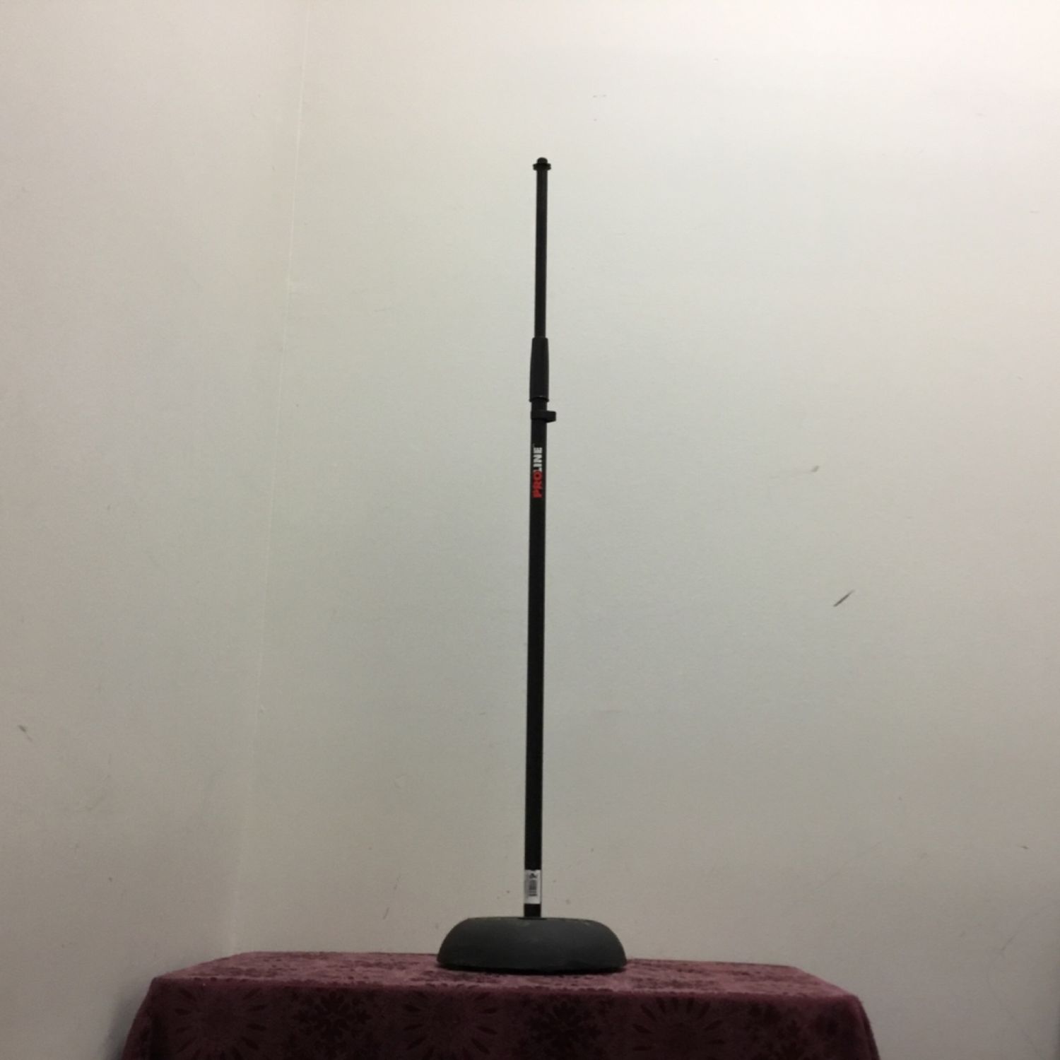 Proline MS235 Round Base Microphone Stand - Black
