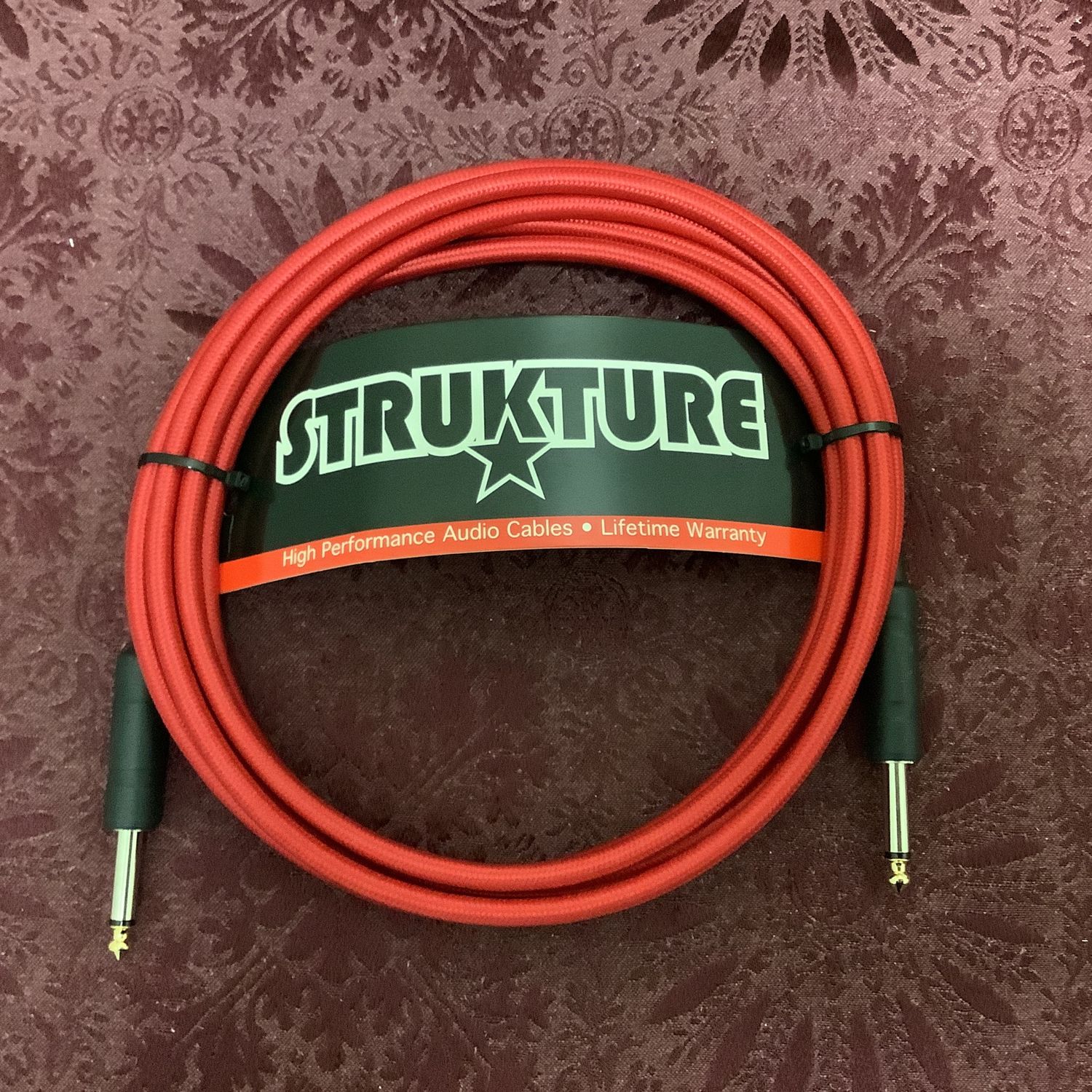 Strukture 10ft Red Woven Instrument Cable