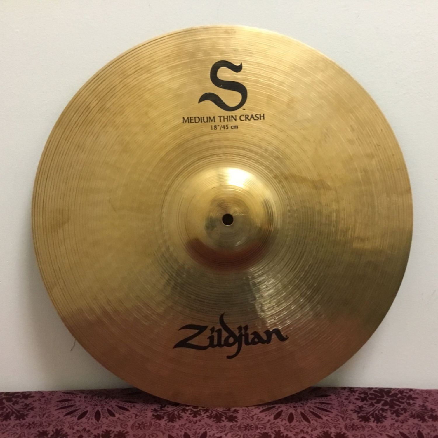 18 18" Zildjian S Medium Thin Crash Cymbal