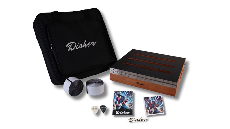 Disher Adjustable Guitar Pedalboard (Size: Club/Medium)