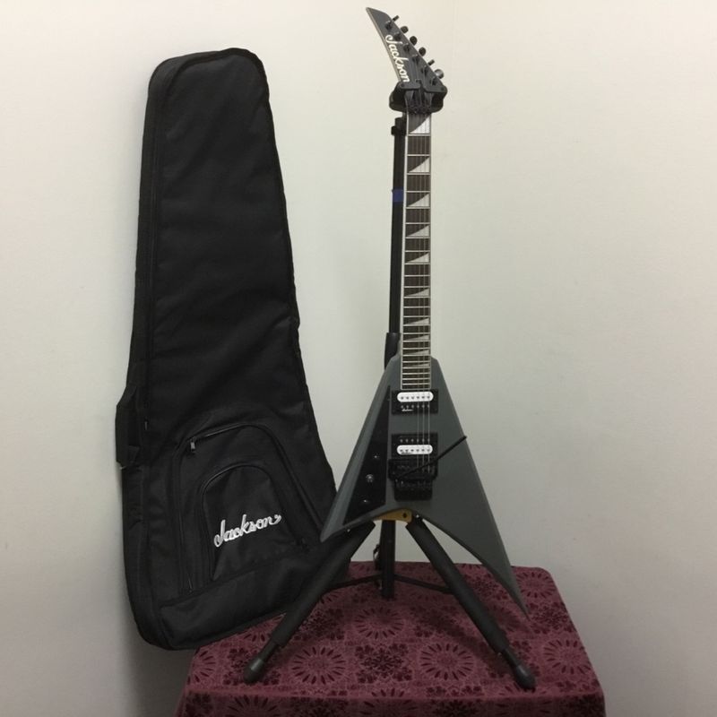 2021 Jackson JS Series Rhoads JS32 Left-Handed Satin Gray Electric Guitar w/Bag