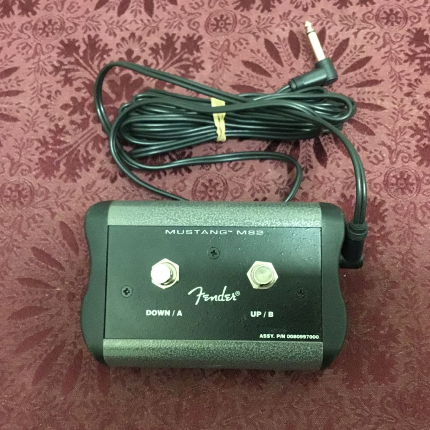 Fender MS2 Mustang Guitar Amplifier Footswitch Pedal P/N 0080997000 Fender MS2 Mustang Guitar Amplifier Footswitch Pedal P/N 0080997000