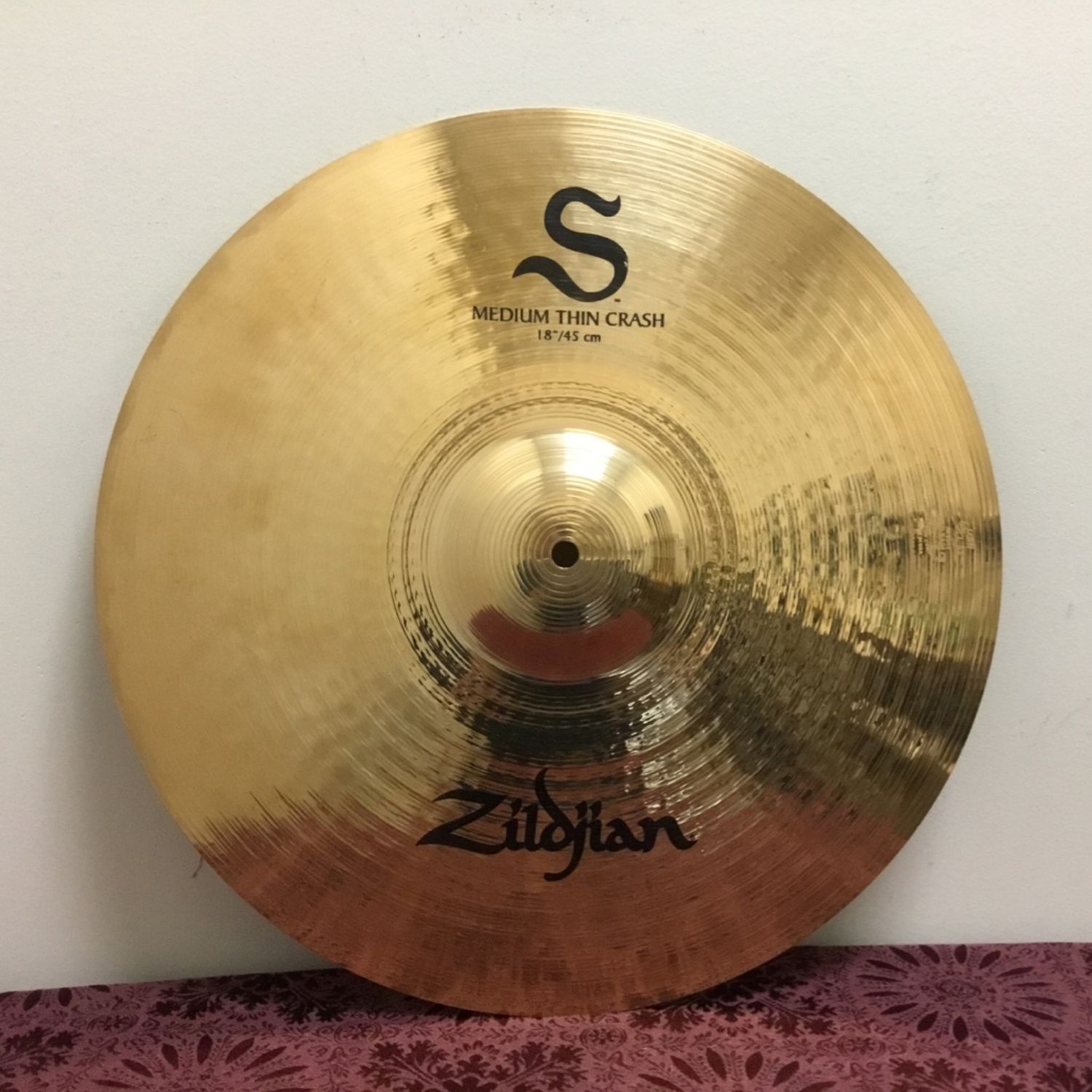 18 18" Zildjian S Medium Thin Crash Cymbal