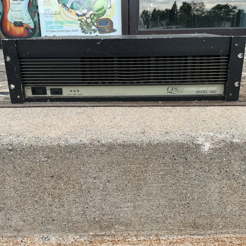 QSC Audio Stereo Amplifier Model 1400