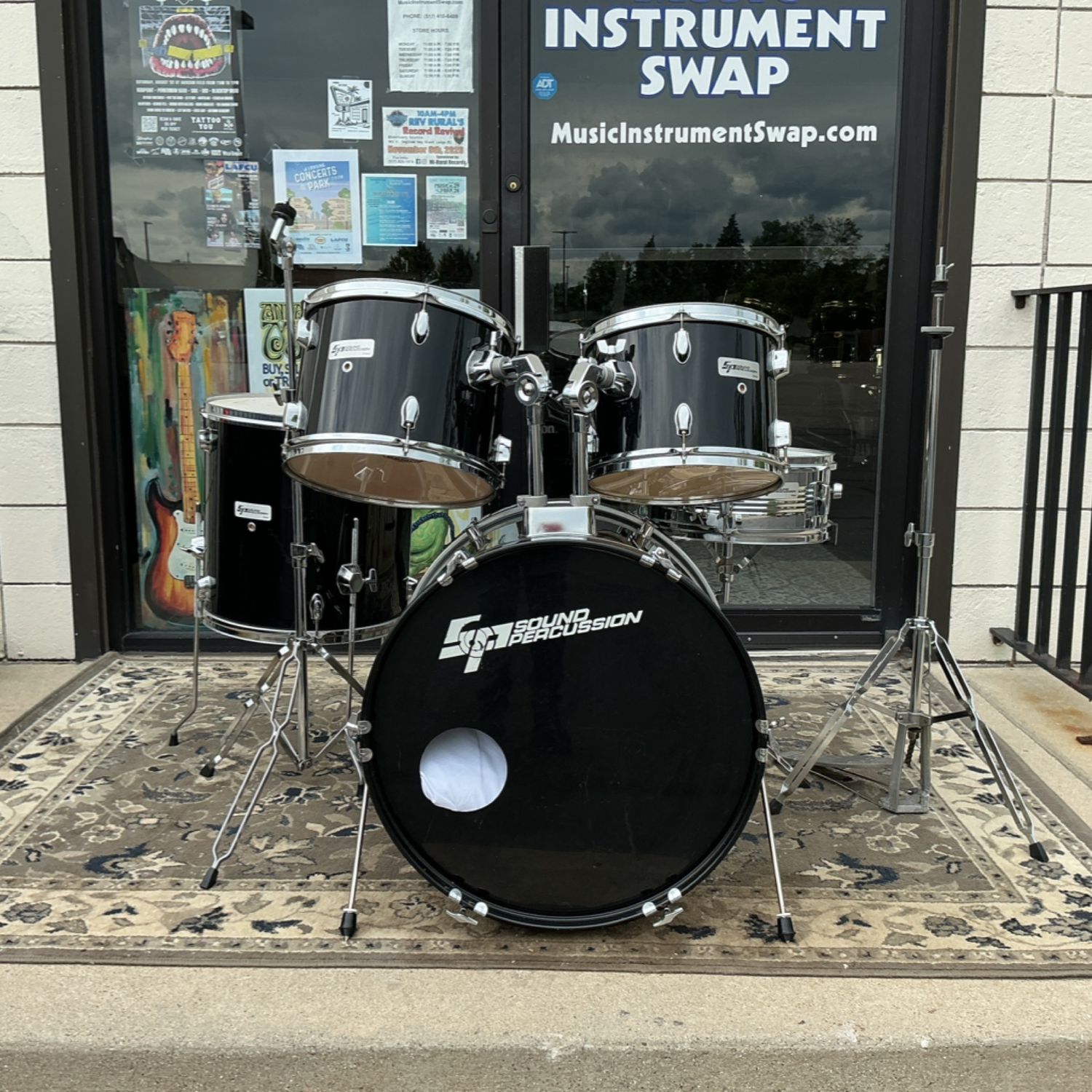 Sound Percussion 12"/13"/16"/22" Drum Set w/14" Snare & Hardware