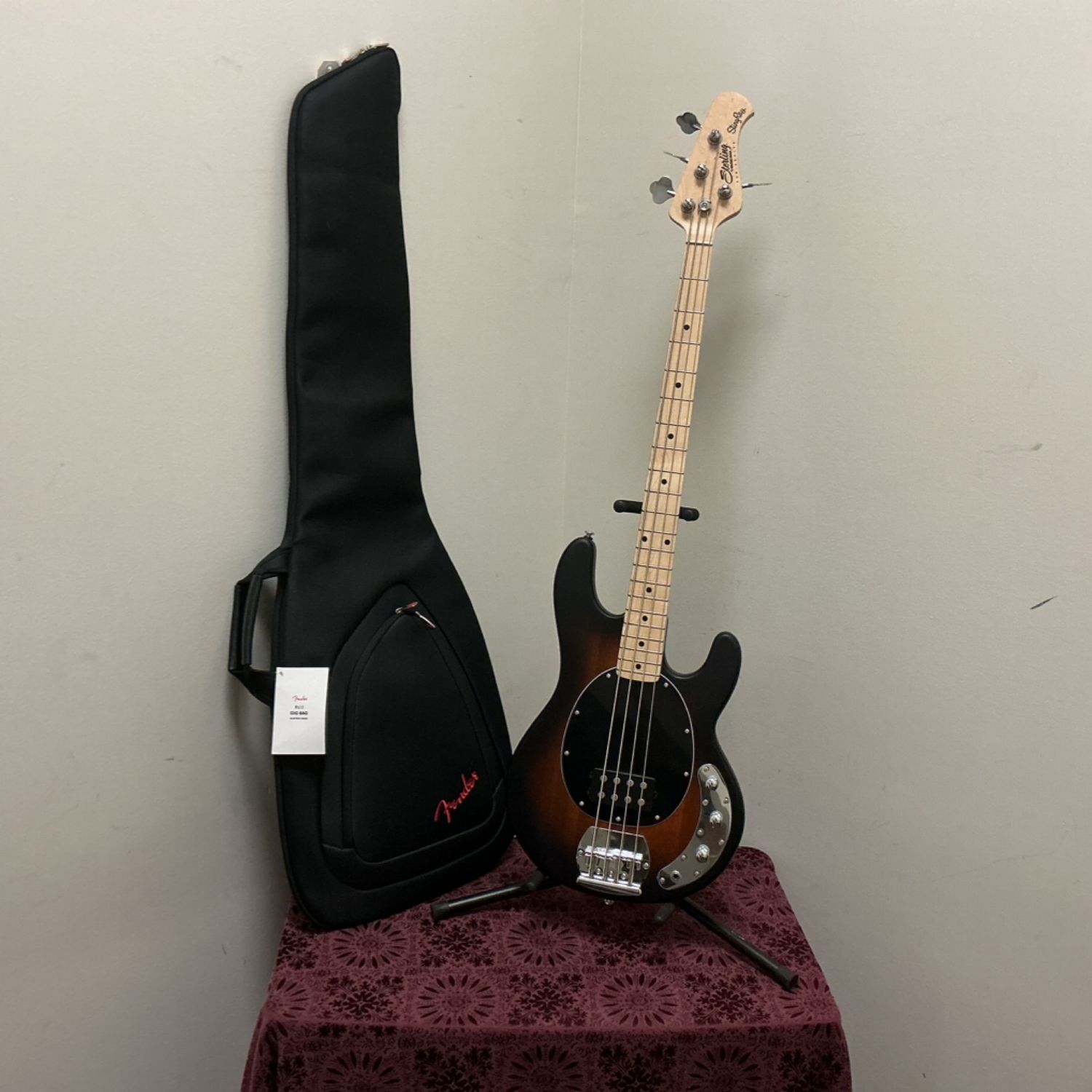 Sterling by Music Man 4-String Sub Series Sting Ray Bass Guitar w/Fender Gig Bag