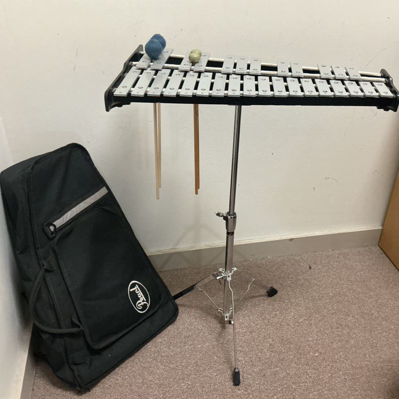 Pearl Glockenspiel Bell Kit Xylophone w/Case & Mallets Student Percussion