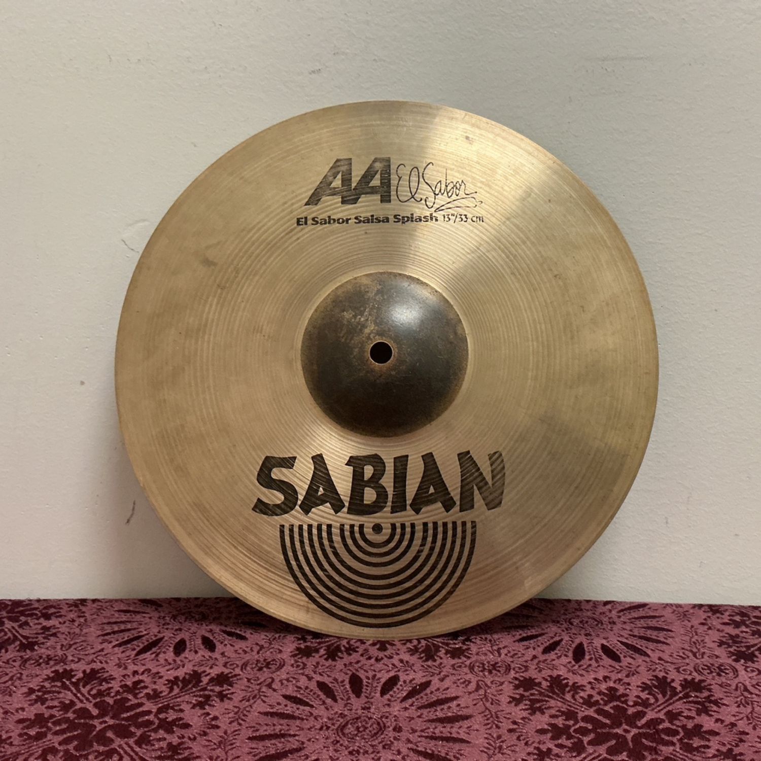 13 13" Sabian AA El Sabor Salsa Splash Cymbal