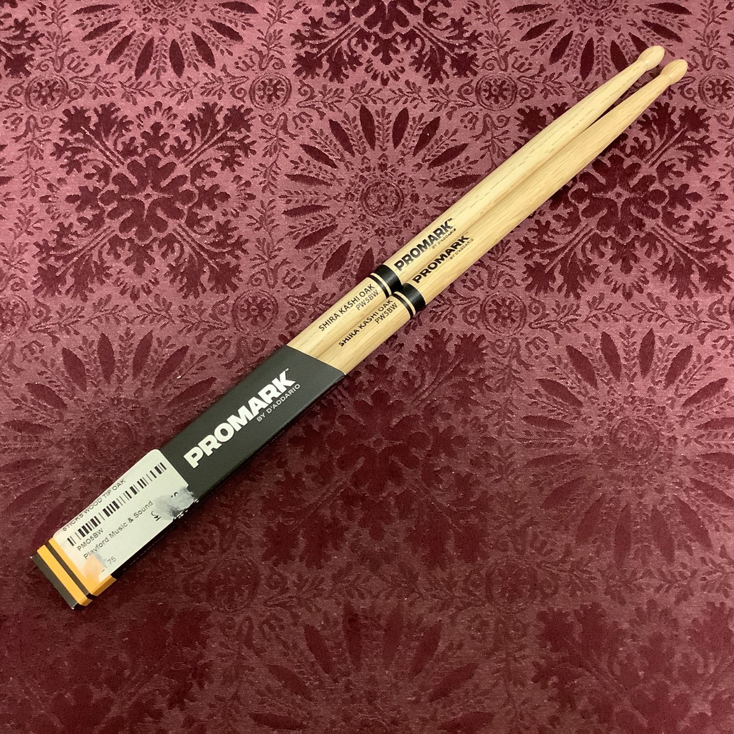 Promark Shira Kashi Oak 5B Wood Tip Drumsticks Promark Shira Kashi Oak 5B Wood Tip Drumsticks
