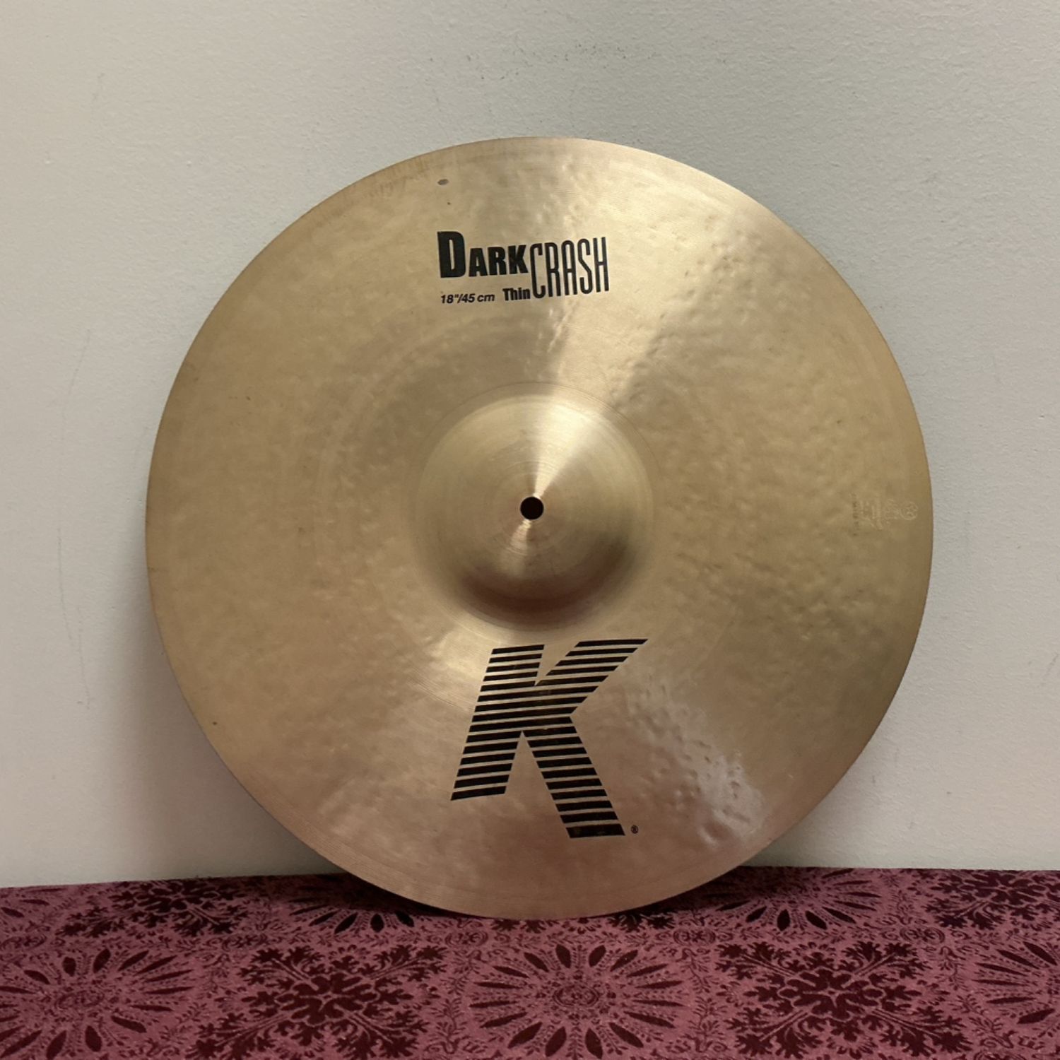 18 18" Zildjian K Dark Thin Crash Cymbal
