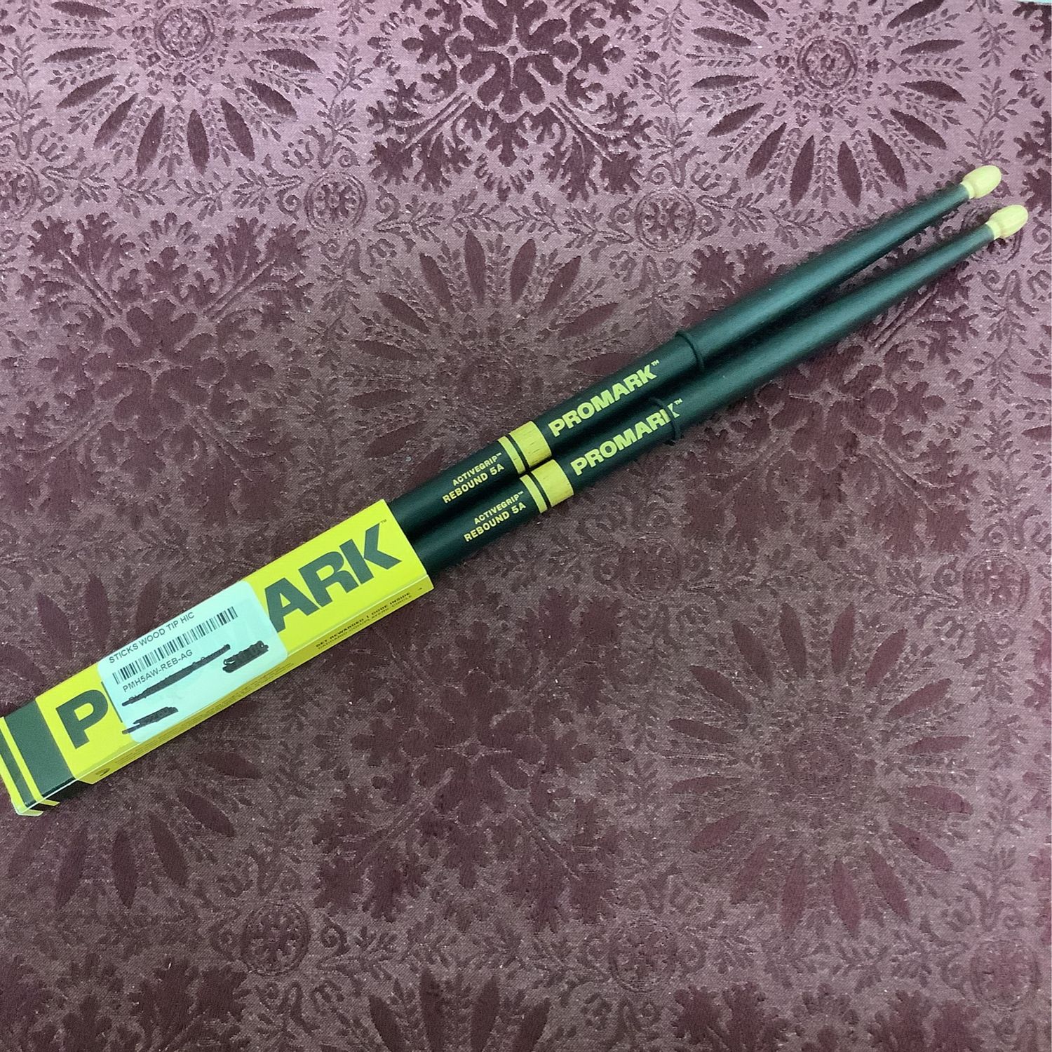 Promark Rebound ActiveGrip 5A Wood Tip Drumsticks