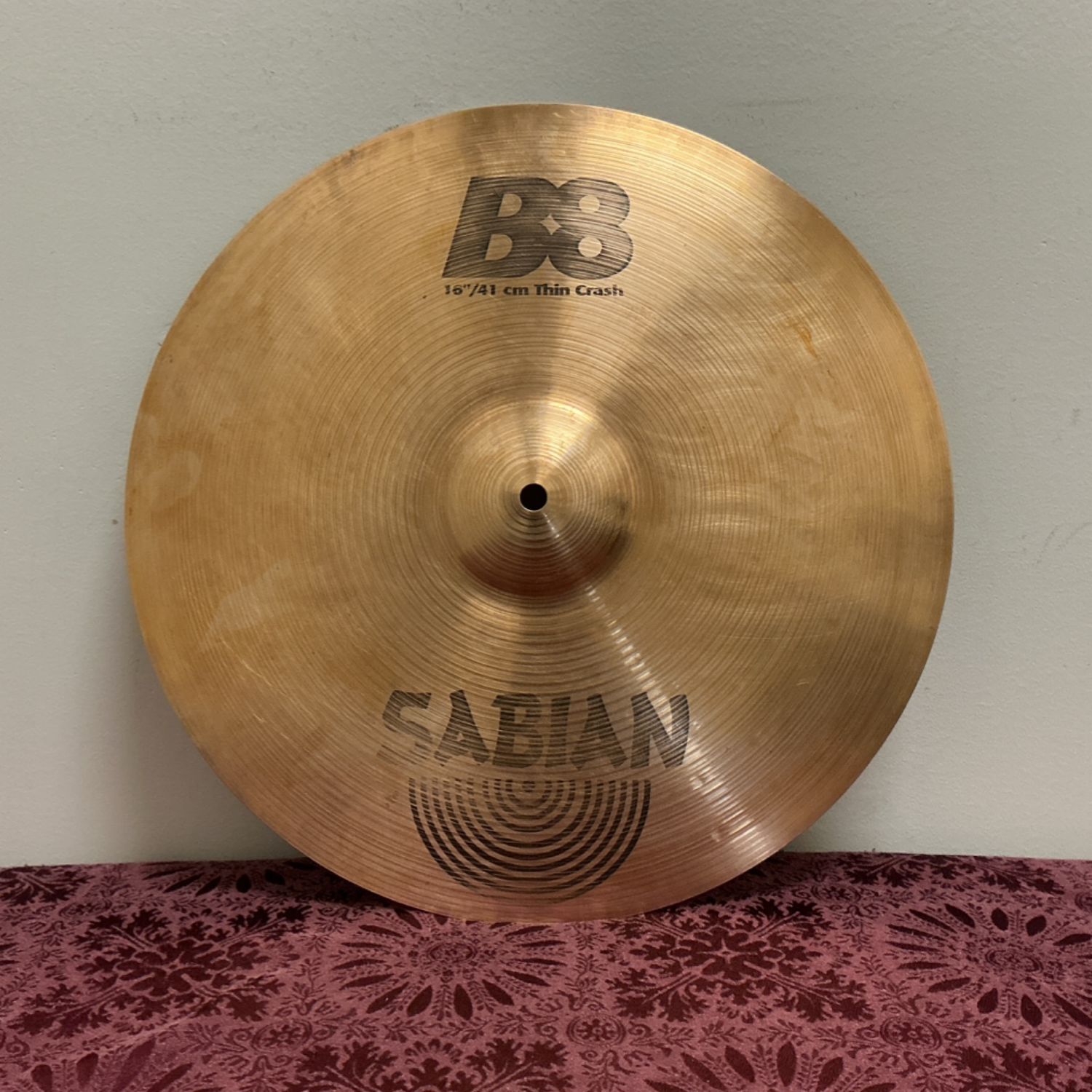 16 16" Sabian B8 Thin Crash Cymbal