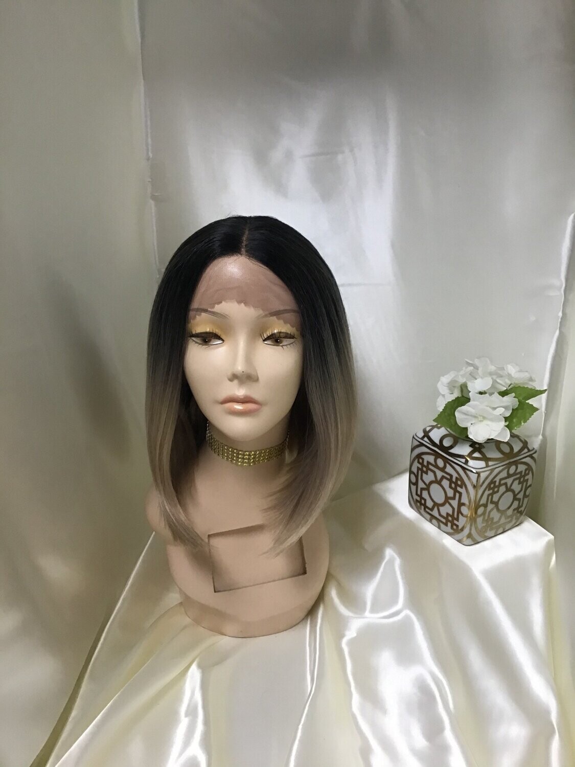 Synthetic Two Tone Lace Front Wig 12' inches