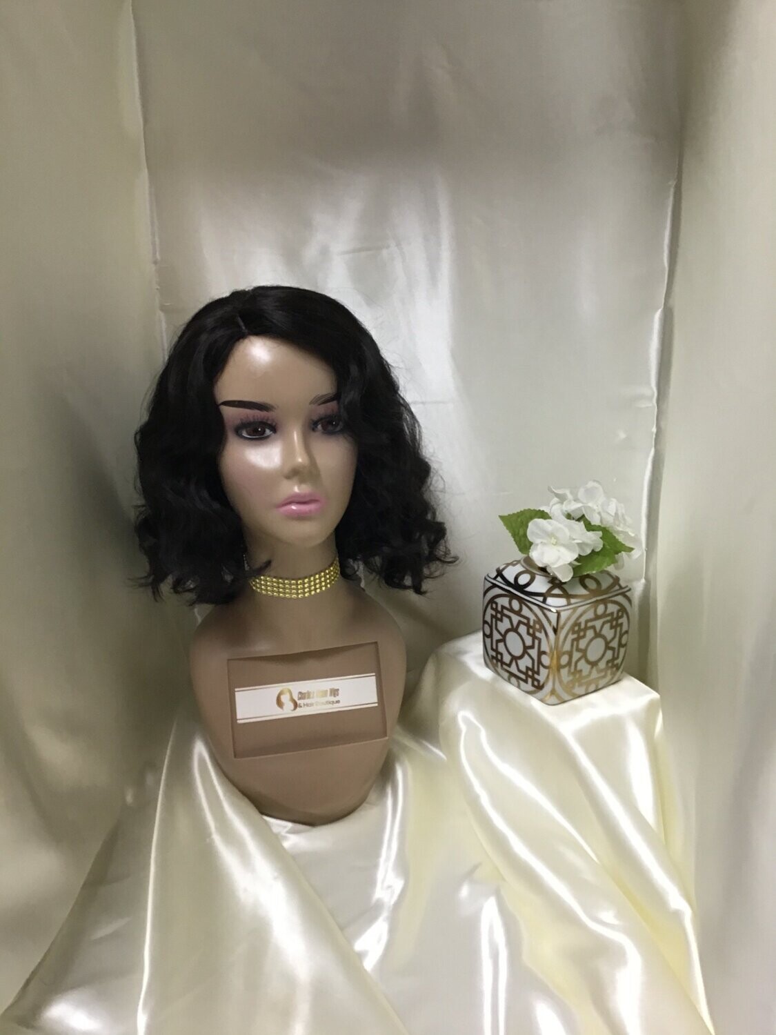 #2 Synthetic Wavy Lace Part Wig 12"