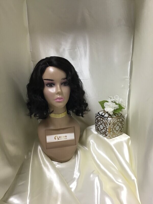 #2 Synthetic Wavy Lace Part Wig 12"