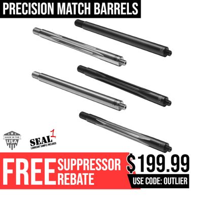 .308/7.62mm Precision Match Barrel (1.20" OD)