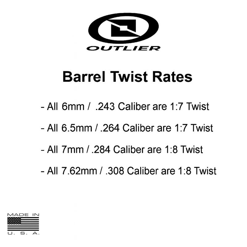 .284/7mm Backdraft Carbon Fiber Barrel (1.20" OD)