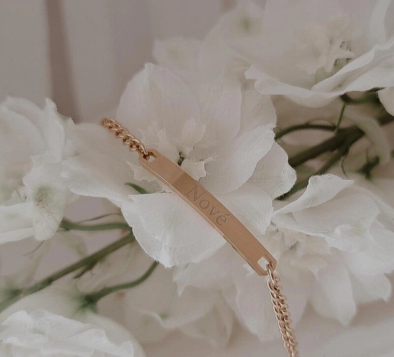 Baby armband goud/zilver