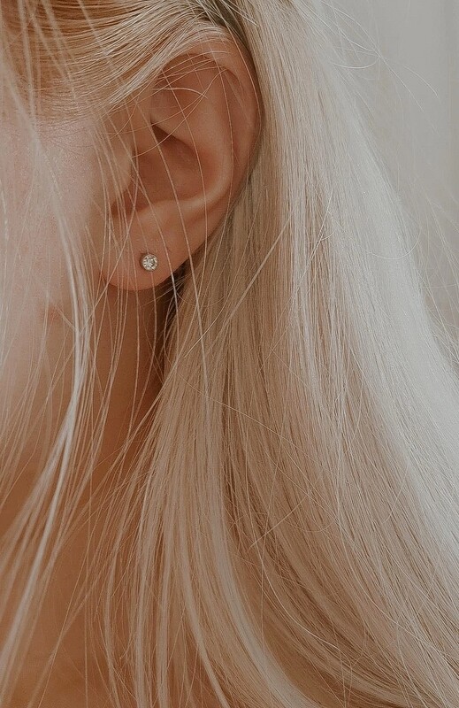 Birthstone oorbellen April