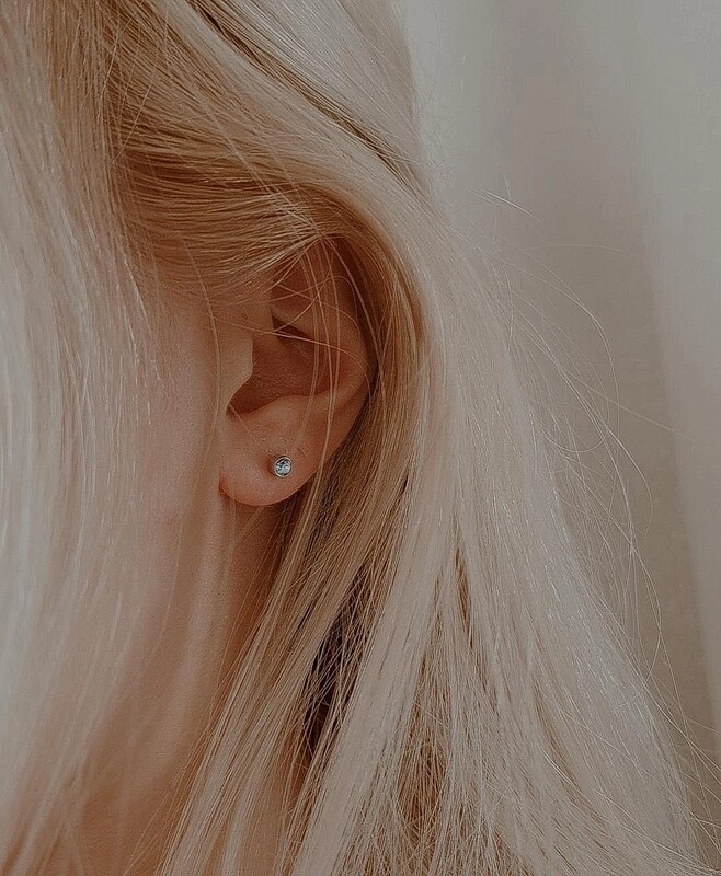 Birthstone oorbellen December