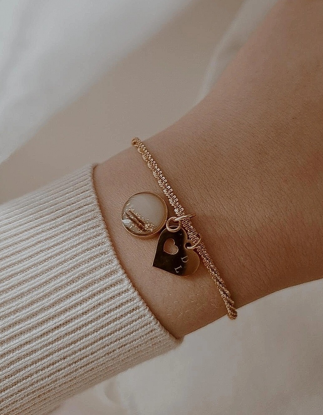 Armband 01 Basic exclusief hangertjes goud/zilver