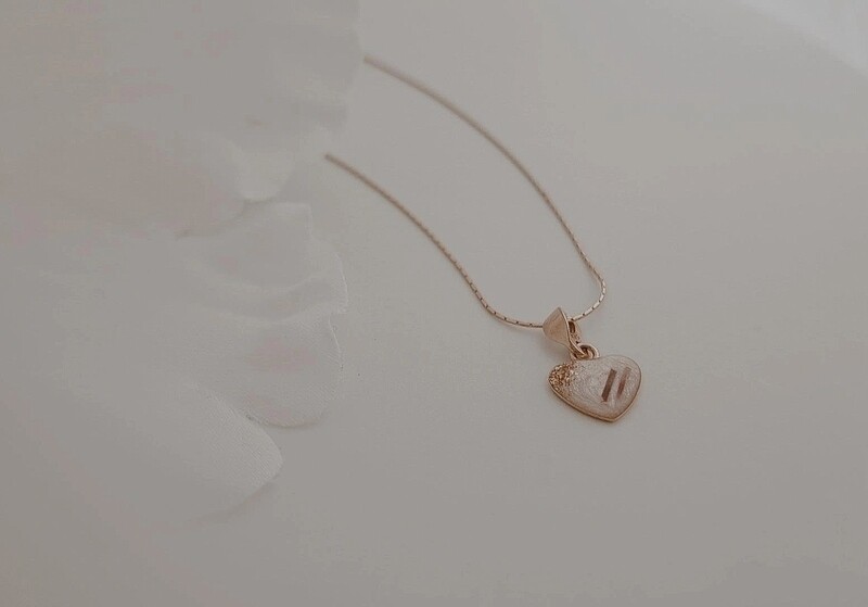 Zwangerschapstest hart zilver/goud/rosé