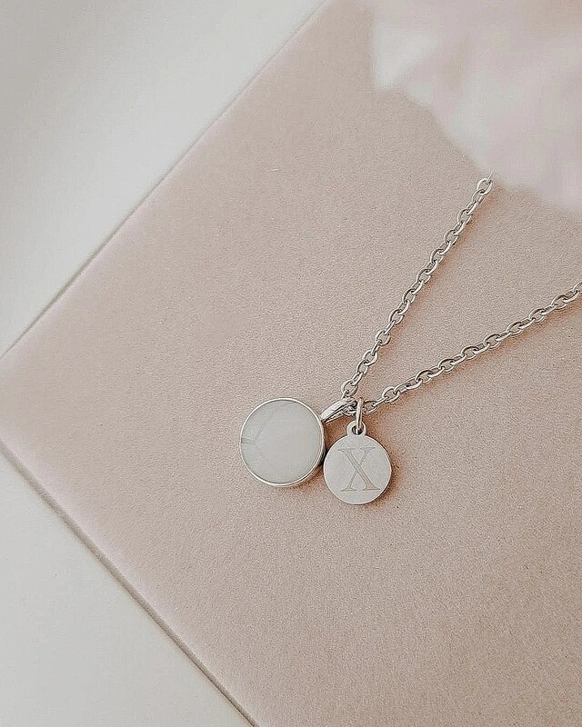 Rond zilver/goud/rosé