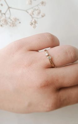 Combinatie moedermelkring + birthstonering