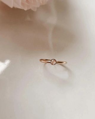 14k Goldfilled ring rond