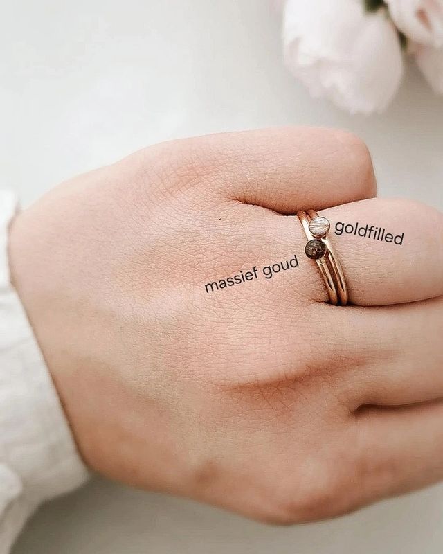 Ronde gold filled ring 