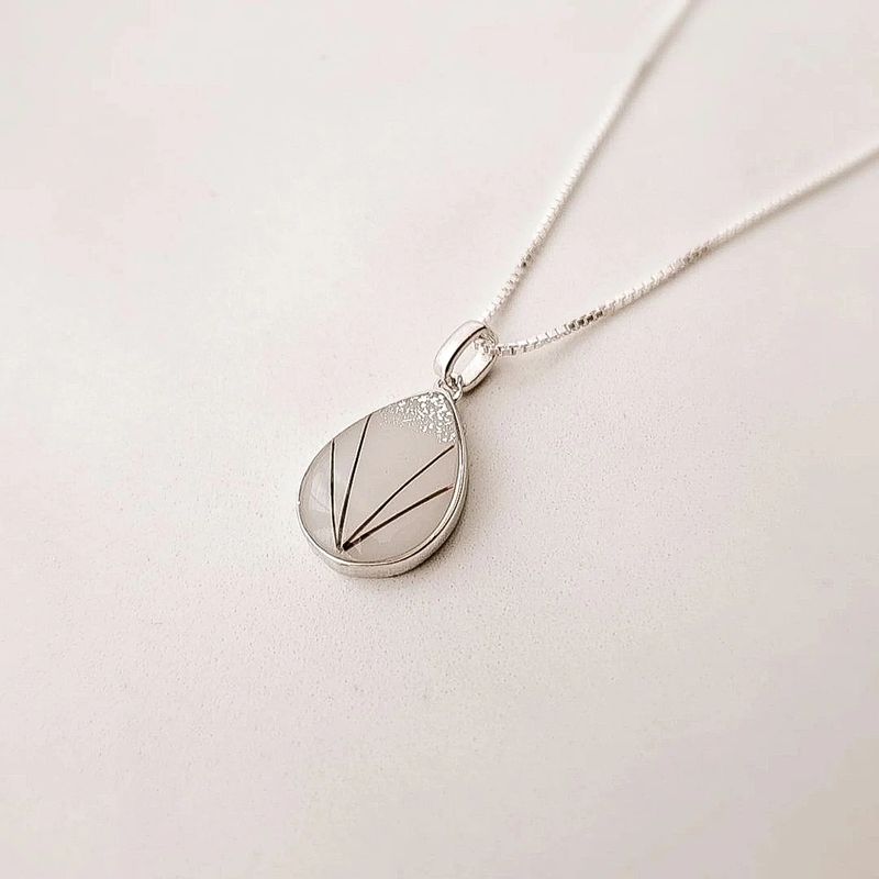 Teardrop zilver groot