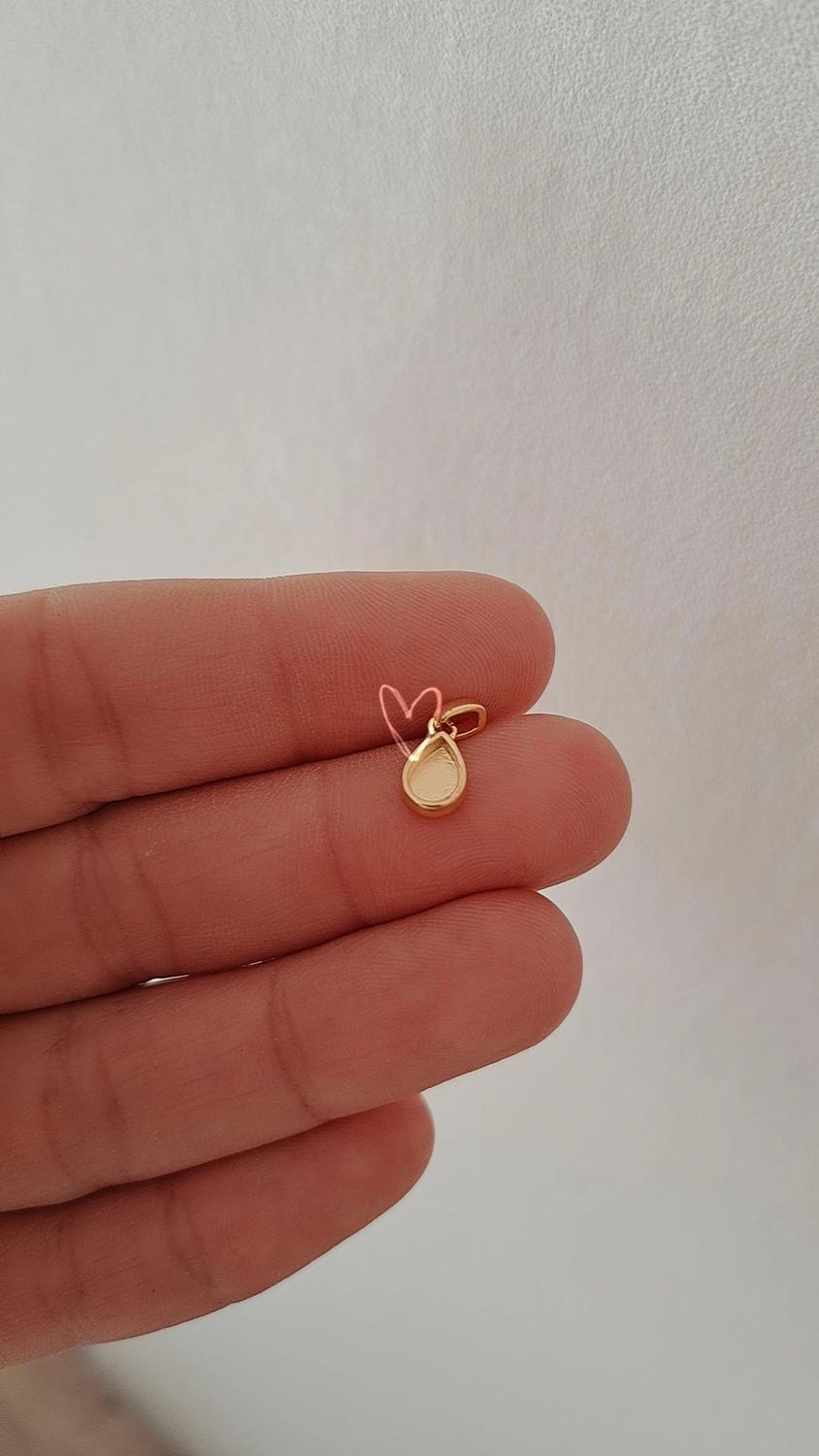 Teardrop goud/zilver mini