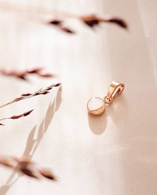 6mm hanger zilver/verguld goud of rosé