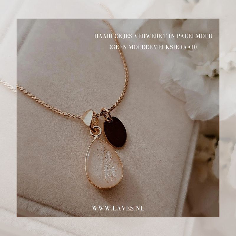 Teardrop 24k verguld geelgoud/roségoud