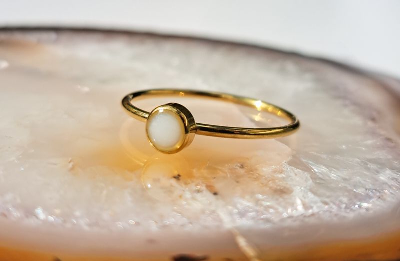 Stainless steel ring goud/zilver 